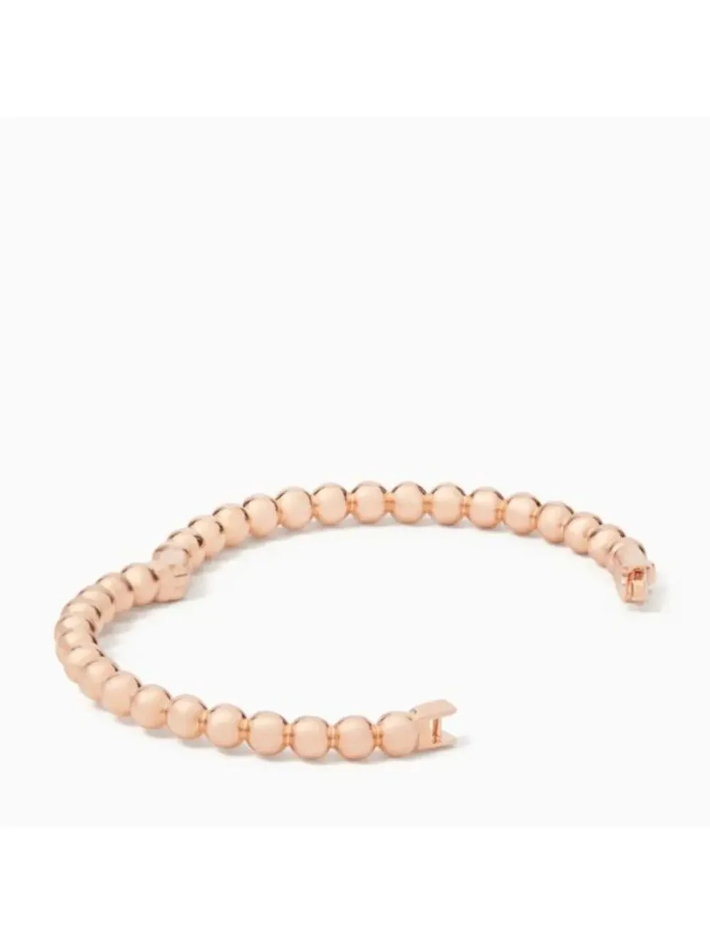 Kate Spade Golden Girl Ball Hinged Bangle Rose Gold - Picture 12 of 13